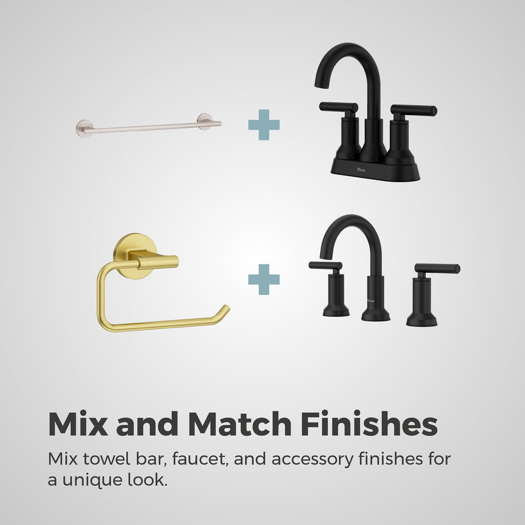 Pfister Capistrano Towel Hook, Bathroom Towel & Robe Hook, Wall-Mounted, Screw-in, Brushed Gold Finish