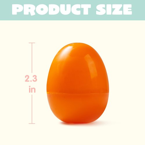 JOYIN 500 PCS 2.3" Easter Eggs, Empty Plastic Eggs Fillable Colorful Bright Eggshell Bulks for Easter Hunt, Filling Treats, Party Favor, Basket Stuffers, Classroom Prize Supplies
