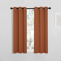 NICETOWN Blackout Curtains - Burnt Orange Thermal Insulated Drapes for Living Room | 29x45 Inches (1 Pair)