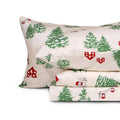 Gogreen Sheet Set 4PC Deep Pocket Queen Size Bedding Set, Breathable & Ultar Soft, Hotel Style Decor, Gifts for Kids, Women, Men - Tree House