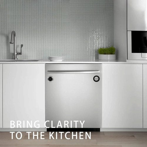 Clean Dirty Magnet for Dishwasher,Silver Brushed Dishwasher Clean Dirty Sign for Kitchen Organization and Storage (Round)