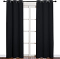 NICETOWN Thermal Insulated Blackout Curtains - 84 Inch Length, 2 Panels for Privacy & Sound Reduction
