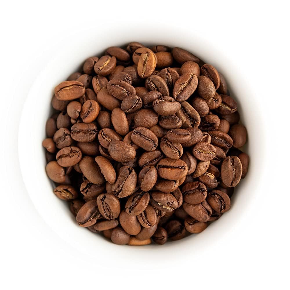 Fresh Roasted Coffee, Organic Ethiopian Natural Whole Bean Coffee, Light Roast, USDA Organic, 100% Single Origin, Kosher, 5 lb (80 oz)