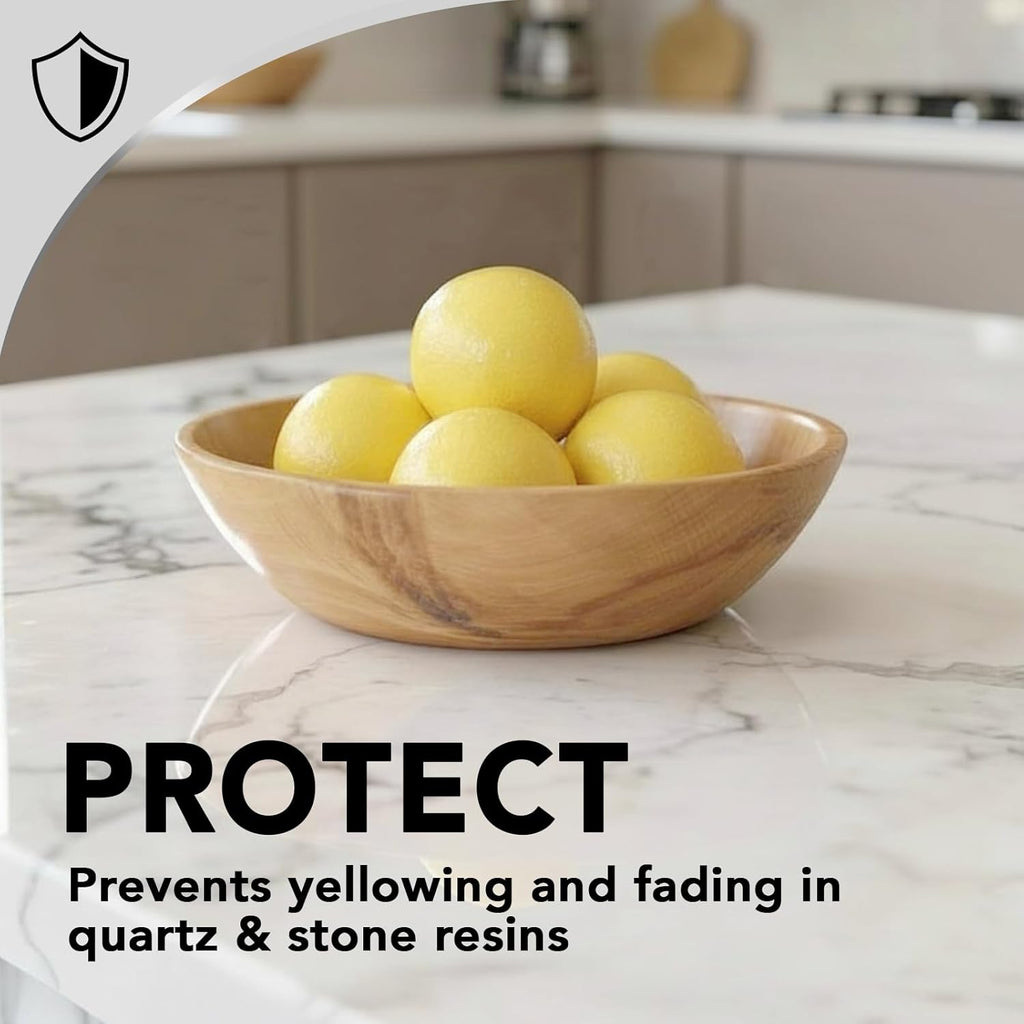 Weiman Quartz Countertop Cleaner - UV Protection for Clean & Shiny Stone Surfaces | 24 Ounce, 2 Pack with Microfiber Towel