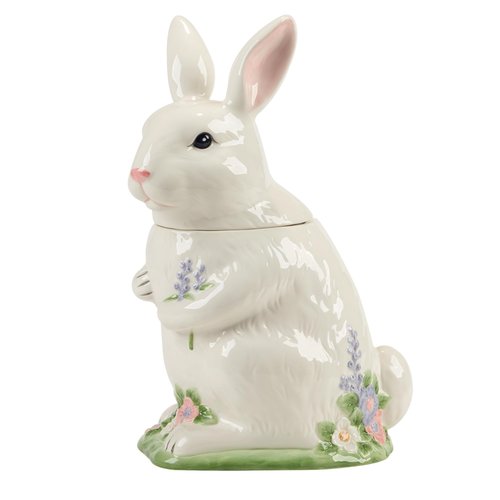 Certified International Easter Morning 3-D Bunny Cookie Jar, 64 oz.