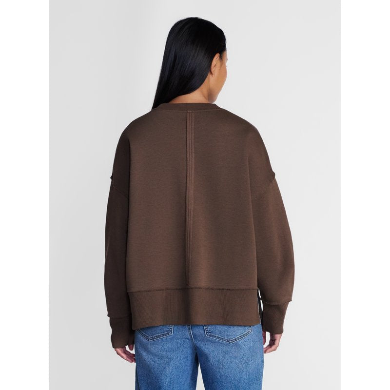 Women's Halloween Nightmare Ex Graphic Fleece Pullover - Brown Basket XL