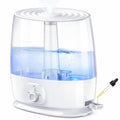 6L Humidifier for Large Room - Cool Mist Ultrasonic with 60H Runtime, Top Fill, Whisper Quiet ≤28dB, Auto Shut-Off, Essential Oil Diffuser & Night Light for Baby Nursery Bedroom Office