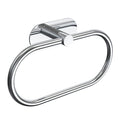 WZRUA Adhesive Towel Holder for Bathroom Polished Chrome No Drill Hand Towel Ring Stainless Steel and Zinc Alloy Self Adhesive Towel Hanger for Bath, Kitchen