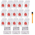 Hongfa Canister Vacuum Cleaner Bags for Miele Type FJM, 15 Packs AirClean 3D Efficiency Dust Bag Compatible with Miele Compact C2 Compact C1 S6000-S6999 S4000-S4999,S700 S500-S578 Vacuum Cleaner
