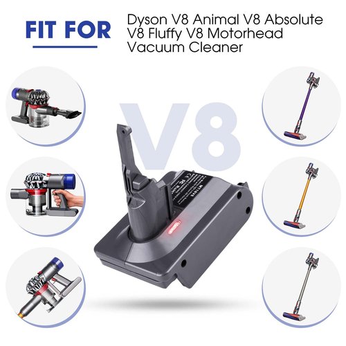 Upgrade V7/V8 Battery Adapter, for Milwaukee M18 18V Li-ion Battery, Replace for Dyson V7 and V8 Battery Series Cordless Stick Vacuum Cleaner (V7 V8 Common)