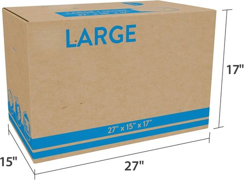 **Large Moving Boxes by [Brand Name] - Heavy Duty 27x15x17 Inch Packing & Shipping Boxes | 10 Pack for Easy Storage**