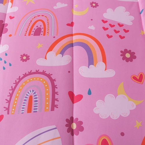 qjmiaofang Rainbow Comforter Set Kids Zipper Bedding Twin for Girls Flower Zip Up Bedding with Sheets Soft Microfiber Princess Themed Rainbow All in One Zipper Bed Set with Fitted Sheet for Home Decor