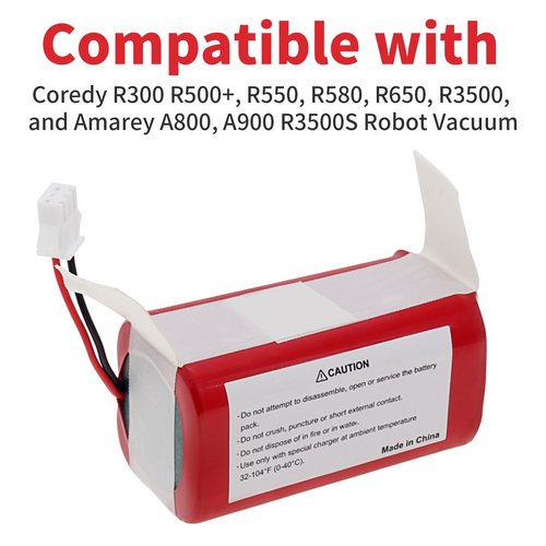 CulHye 3000mAh Upgraded RVBAT700 Replacement Battery Compatible with Shark ION RV700 RV720 RV725 RV750 Robot Vacuum Cleaner,14.8V Li-ion Rechargeable Battery Pack