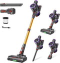 Skiennix Cordless Stick Vacuum Cleaner - 550W Powerful Suction, 45 Mins Runtime | Lightweight & Rechargeable for Home & Pet Hair