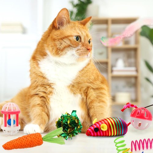 GWAHSA Cat Advent Calendar 2025, 24 Days Christmas Countdown Calendar with Assorted Interactive Cat Toys for Indoor Kitten Cats Pet Surprise Xmas Gifts for Cat Lovers Women