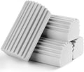 Jeymei Damp Dusting Sponge Set - 4-Pack Gray Reusable Sponges for Baseboards & Window Tracks