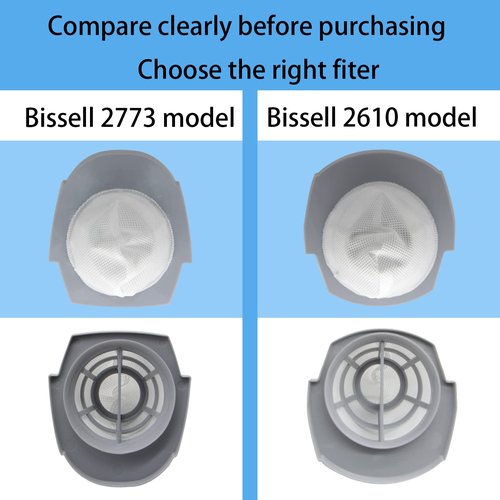 2 Pack 2773a Filter Compatible with Bissell 3-in-1 Lightweight Featherweight PowerBrush Vacuum Model 2773, 2773A Models