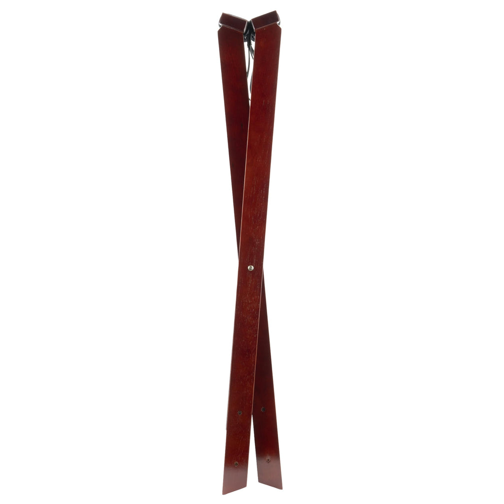 G.E.T. TSW-103 31.5" Tall Folding Mahogany Wood Tray Stand (Qty,1)