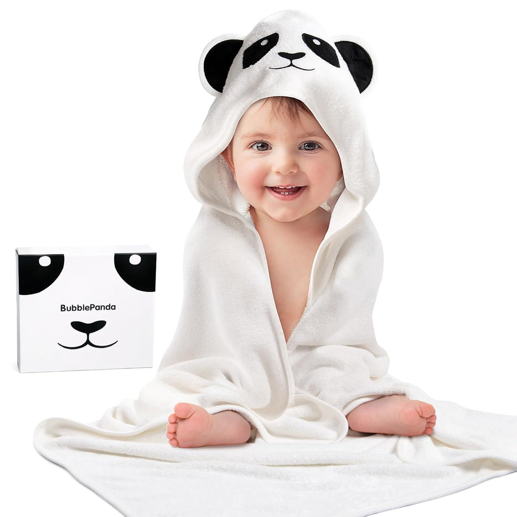 Okayinn BubblePanda Sleep Sack - Cozy 6-12 Months Infant Sleep Solution | Hooded Bath Towels Included