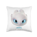 DreamWorks Dragons Light Fury Big Face Costume 3D Throw Pillow