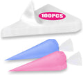 Skiennix Piping Bags - 18 Inch Disposable Pastry Bags | 100 Pack for Cake & Cookie Decorating