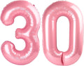 Pearl Pink Huge Number 30 Balloon - 40 Inch Birthday Decoration for 30th Anniversary Celebrations