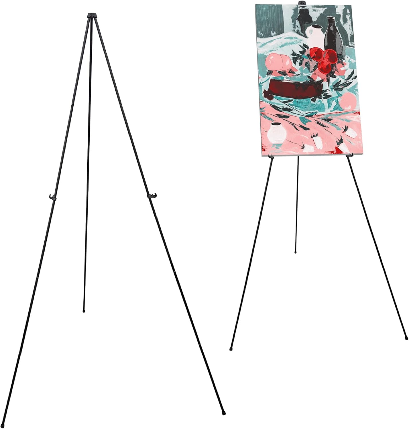 Audio-Visual Direct Lightweight Steel Telescoping Art Display Easel - Collapsible, 65 Inches