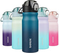 BJPKPK 18oz Insulated Water Bottle - Stainless Steel, BPA-Free, Leak-Proof | Indigo Black