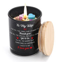 BeauGift Valentines Day Gifts for Her Wife, Birthday Anniversary Candle Gift for Women from Husband, Best Wife Ever Gifts with Healing Crystal Romantic I Love You Presents
