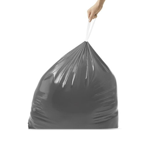 simplehuman Code M 40 Count, Genuine Odorsorb Custom Fit Liners, Drawstring Odor Absorbing Trash Bags in Dispenser Packs, 45 Liter / 12 Gallon