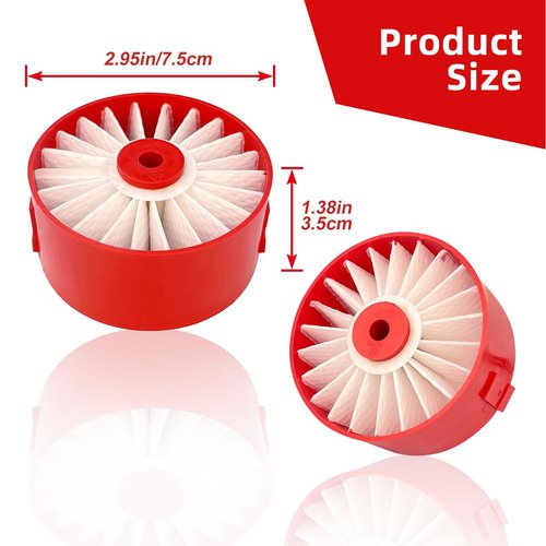 4 Pack N858184 HEPA Filters Replacement Compatible with Craftsman V20 Cordless Stick Vacuum CMCVS001D1, Vacuum Filter Fits for Black Decker BSVF1 BSV2020 BSV2020G BSV2020P Vacuum Cleaner