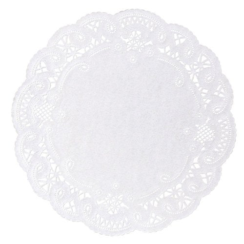 Hoffmaster 500533 French Lace Doily, 8" Diameter (Case of 1000),White