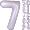 Lilac 7 Balloon - 40 Inch Lavender Number Balloon for 7th Birthday Decorations | Perfect for Girls' Parties