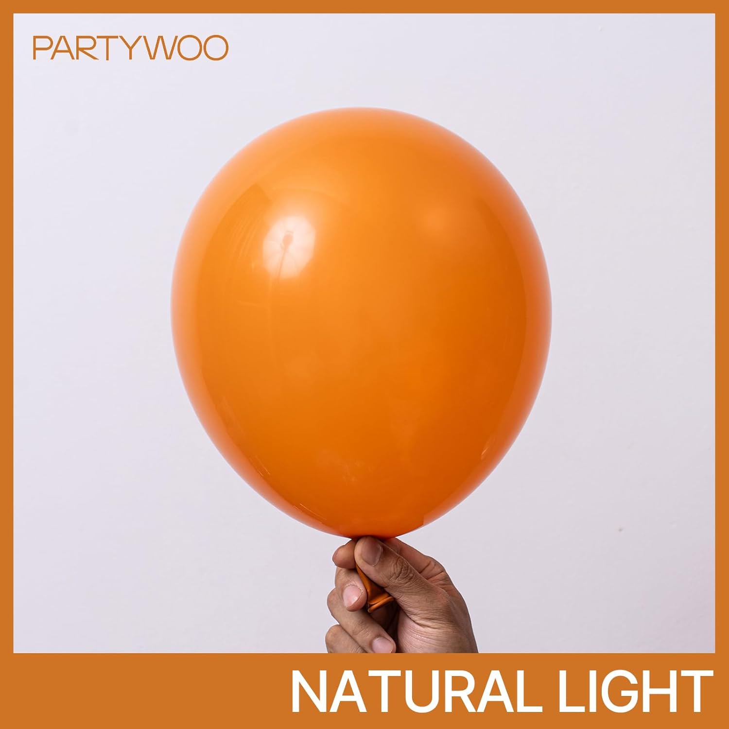 PartyWoo Burnt Orange Balloons - 140-Piece Terracotta Fall Color Kit for Thanksgiving & Halloween Decor