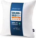 Phantoscope 18x18 Pillow Insert - Soft Microfiber Throw Pillow Stuffer with Cotton Cover - 18 Inch Square