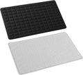 Elegant Duo Microfiber Dish Drying Mat - Large 15" x 20" Quick-Dry, Water-Absorbent Kitchen Counter Mat