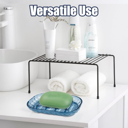 STNRST-IN 2 Pack Bar Soap Dish Holder, Plastic Clear Waterfall Soap Tray Dryer, Self Draining Soaps Saver for Shower, Kitchen Sink, Bathroom Restaurant Counter, Hotel (Blue)