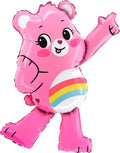 Toyland® 75cm (29") Cheer Bear Foil Balloon - Care Bears Shaped Character Balloons