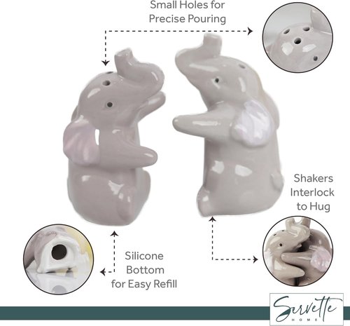 Hugging Elephants Salt and Pepper Shaker