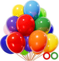 KUULBELA Rainbow Balloons - 110 Pack of 12-Inch Assorted Helium Latex Balloons for Birthday & Wedding Parties