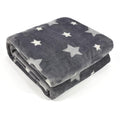 VigorSpring Soft Kids Blanket for Boys - 50"x60",Cozy Grey Star Printed Plush Fleece Throw Blankets,Perfect for Christmas Halloween Birthday Easter Valentines Gifts