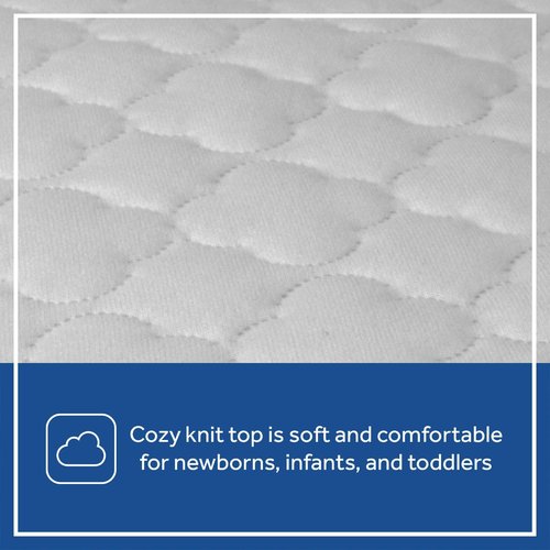 Sealy Baby 2-PACK Fitted Waterproof Infant Crib Mattress Protector Pad and Toddler Bed Cover, Durable and Comfortable Topper, Machine Washable and Dryer Friendly, 52x28”- White