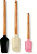 Silicone Spatula Set 3 Pieces - BPA Free&600 ° F High Temperature Resistant, Suitable for Baking, Cooking, and Stirring, Non Damaging and Non Sticky Pot Coatings