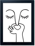 Regine Switzerland Black and White Bathroom Wall Art - Humorous Canvas Print for Modern Decor