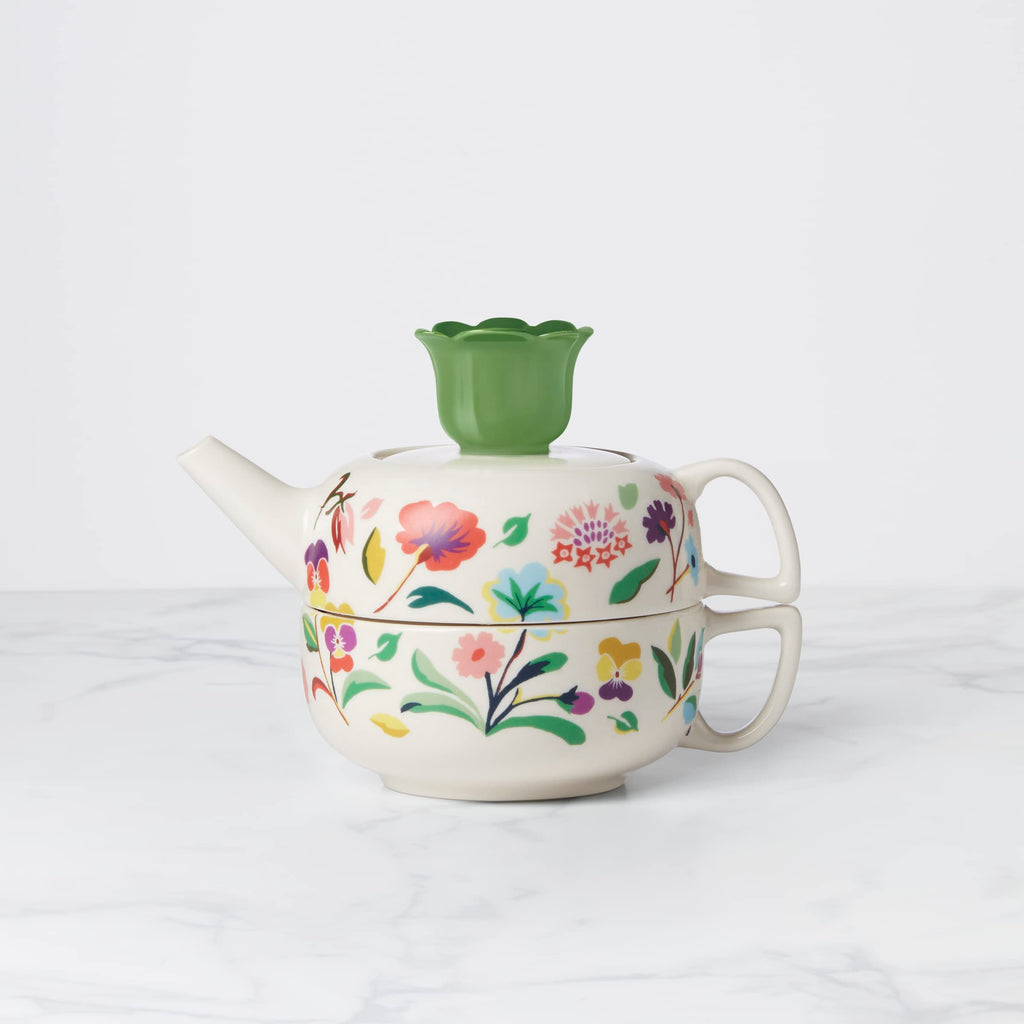 Kate Spade New York Garden Floral Tea, one size, White