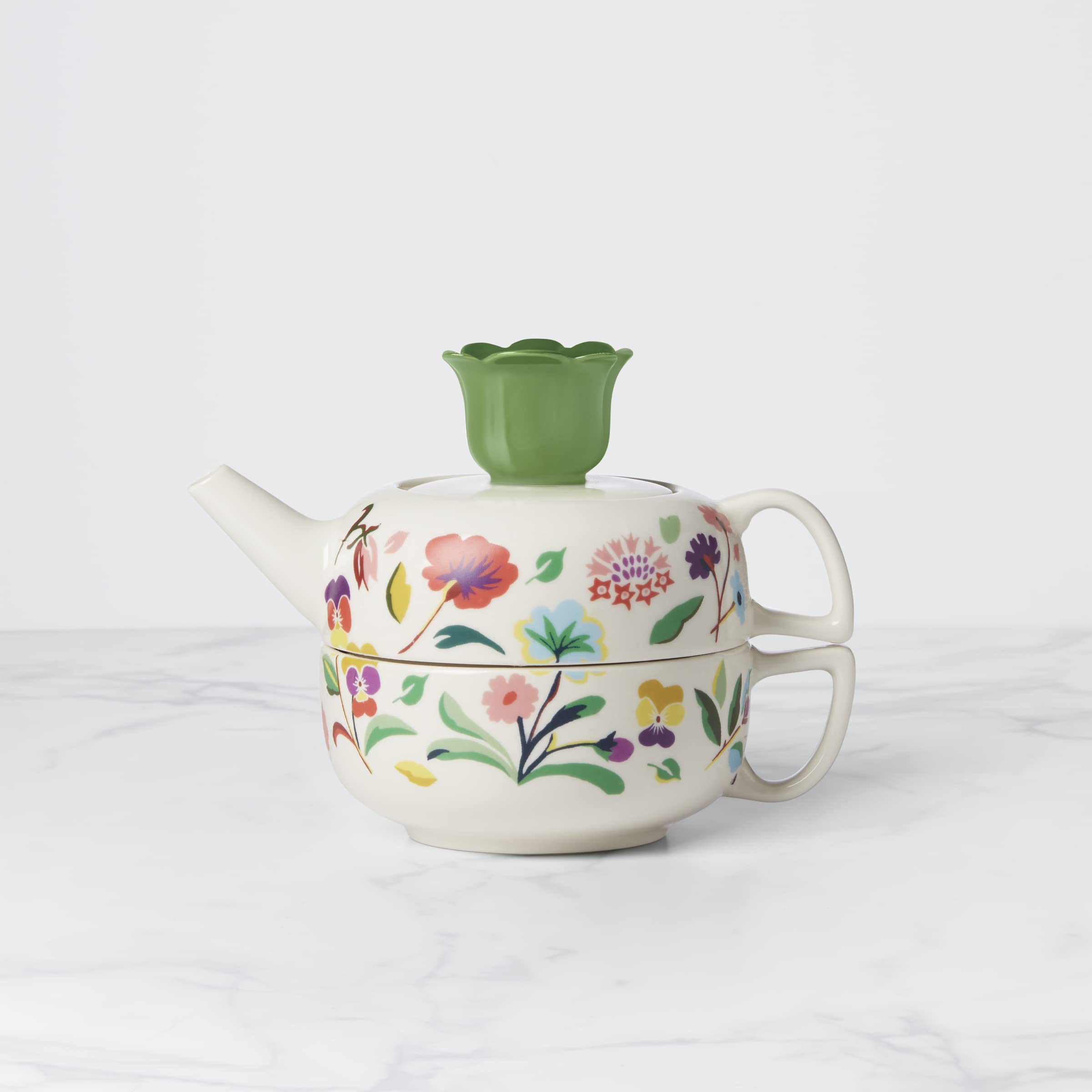 Kate Spade New York Garden Floral Tea, one size, White