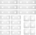 Lsnisni Shower Caddy Adhesive Strips - 20 Pack Waterproof Hooks for Bathroom & Kitchen Storage | No Drilling, Clear