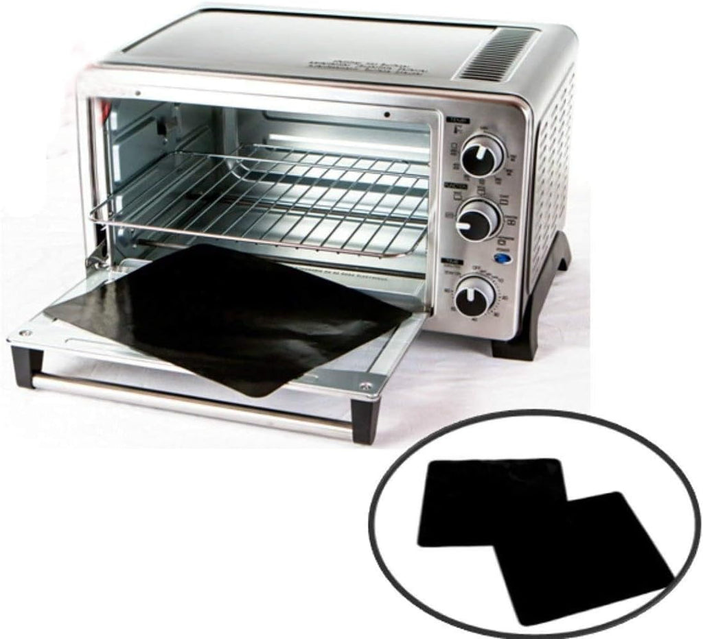 Teflon | 100% Non-Stick Toaster Oven Liner - Prevent Spillovers & Odors | 11" Two-Pack, Dishwasher Safe
