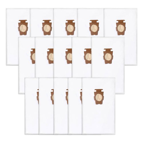 15Pack 204814 HEPA Bags Compatible with Kirby Vacuum Bags 205811 Style F,204811,204814,Fit for Kirby All Generation G,Sentria, Sentria II, Avalir, Avalir II