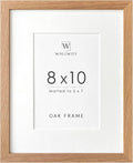 Solid Oak Wood 8x10 Picture Frame by [Brand Name] - Versatile Wall & Tabletop Display | Natural Finish